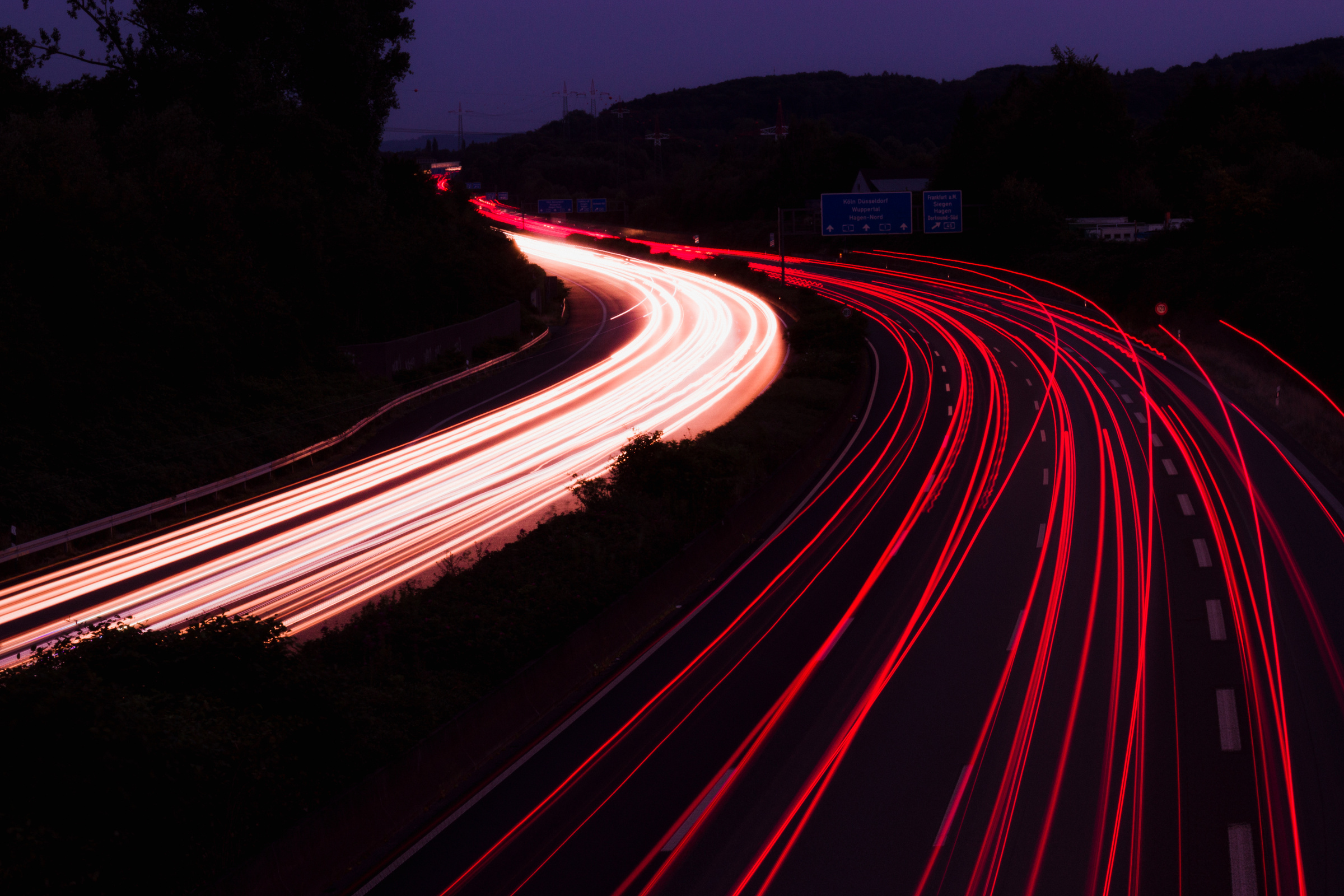 Red Lights on Street